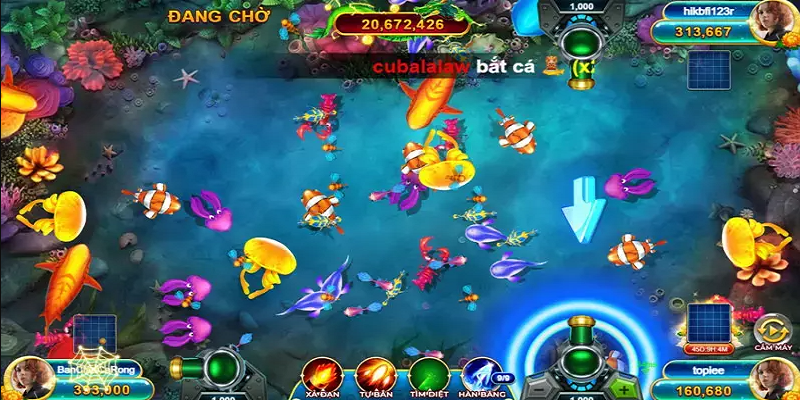 All Star Fishing sở hữu giao diện đặc sắc, thu hút