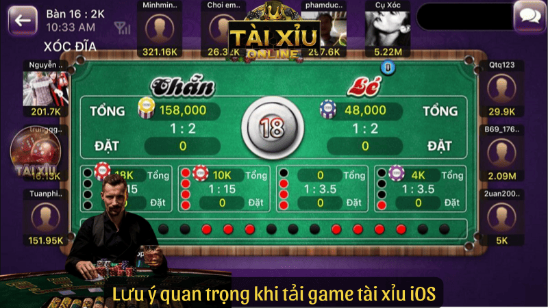 Lưu ý quan trọng khi tải game tài xỉu iOS