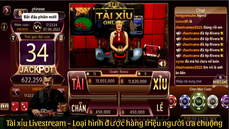 Tài xỉu Livestream – Loại hình được hàng triệu người chơi ưa chuộng