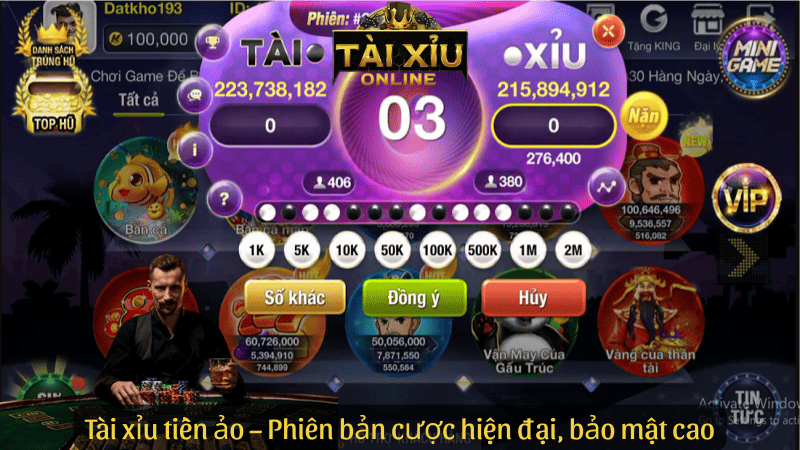 Tài xỉu tiền ảo – Phiên bản cược hiện đại, bảo mật cao