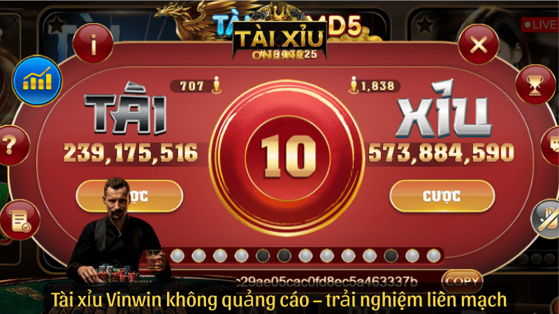 Tài xỉu Vinwin không quảng cáo – trải nghiệm liền mạch