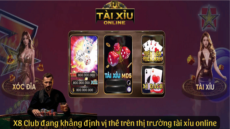X8 Club đang khẳng định vị thế trên thị trường tài xỉu online