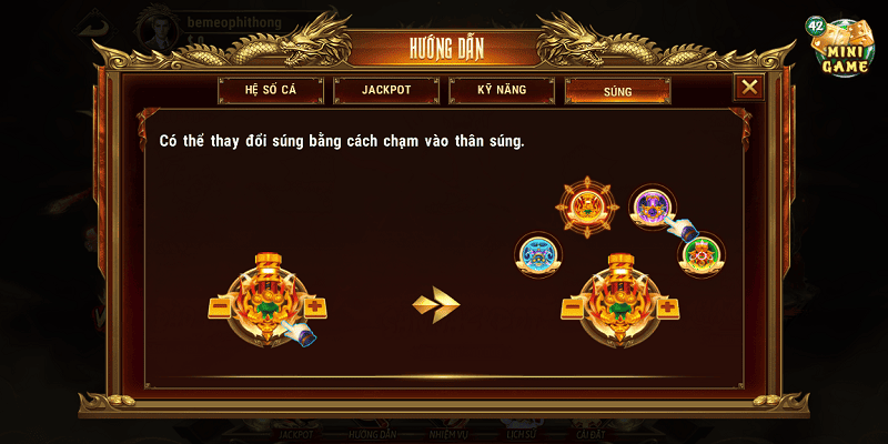 Lưu ý quan trọng khi thực hiện nâng cấp súng bắn cá